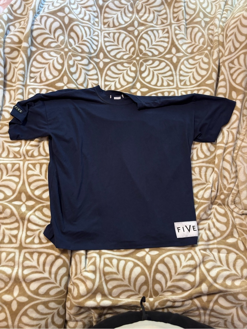 FIVE Navy Crewneck Short Sleeve Tee